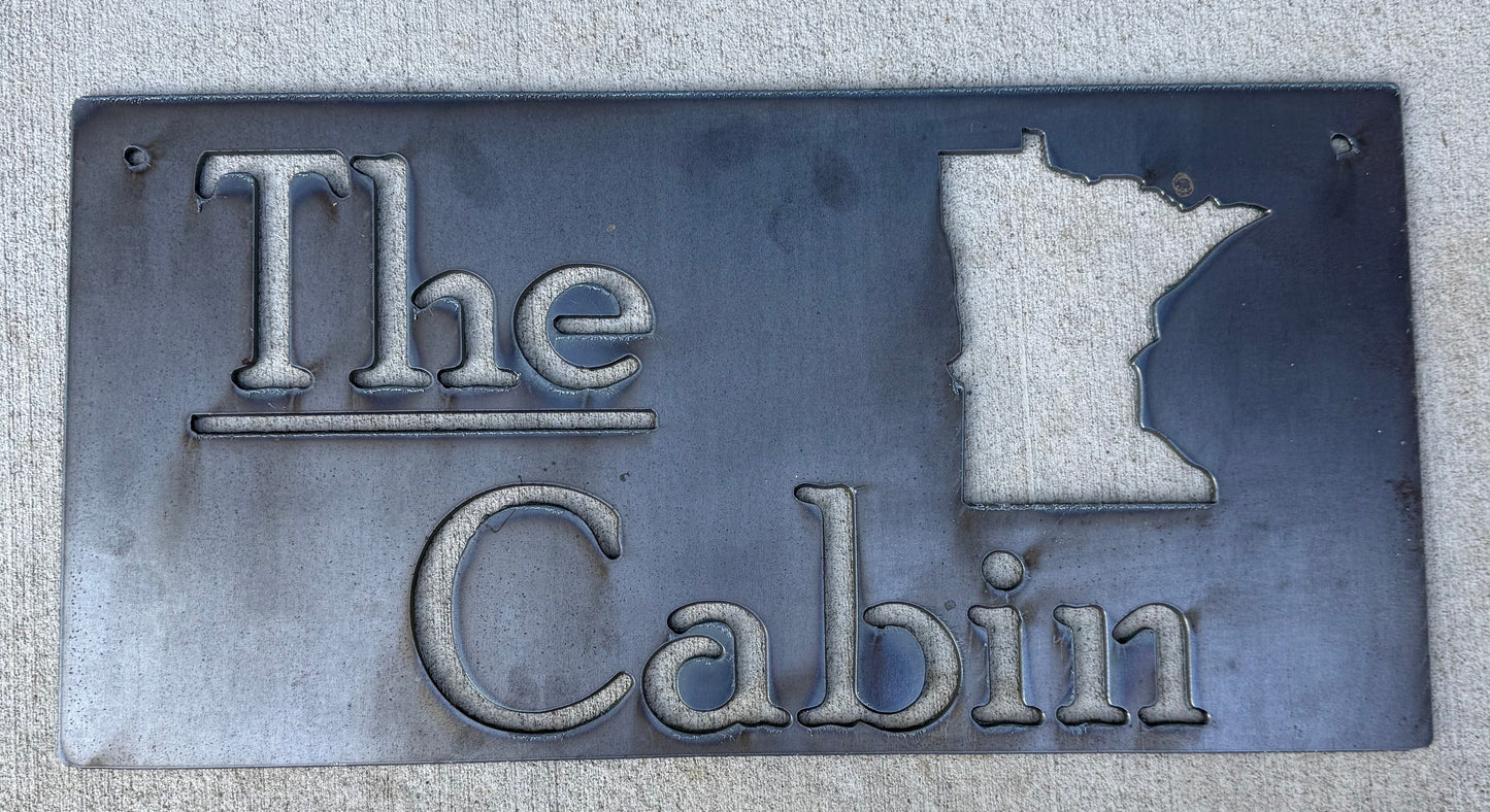 Hand crafted with care and forged in aluminum, this metal sign represents where memories are made, laughter is shared and the simple joys of life take center stage.