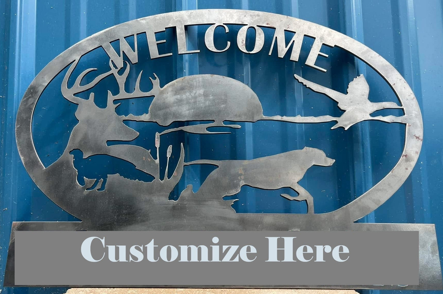 Personalized metal sign perfect for the passionate hunting family.